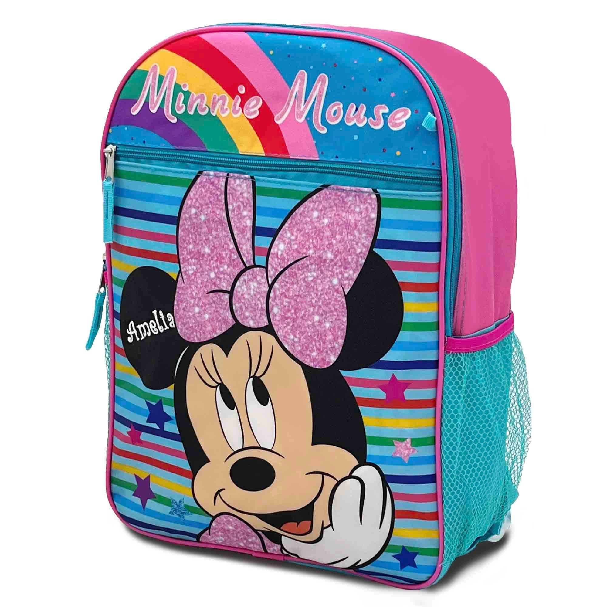 Disney Minnie Mouse Backpack Set 16 Kids Lunch Bag Water Bottle